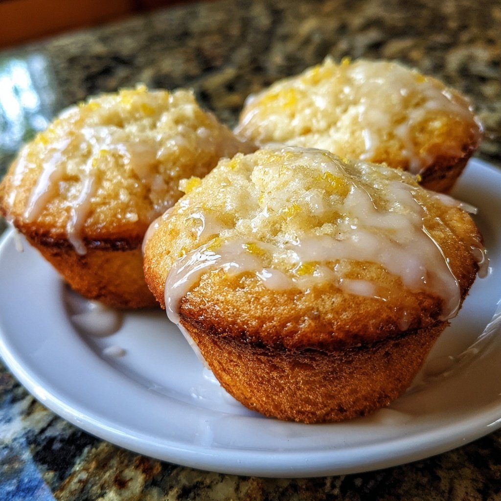 Limoncello Lemon Muffins