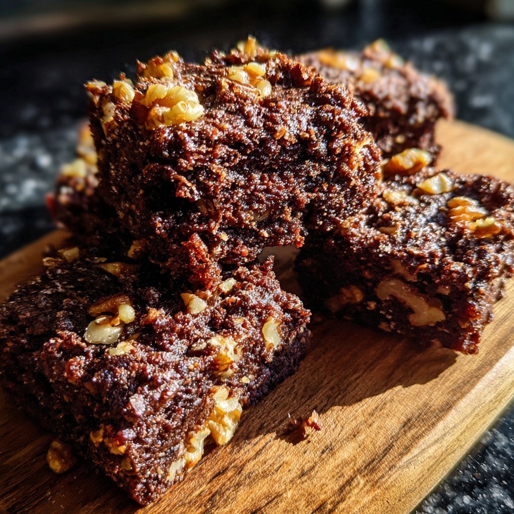 Chocolate Date Nut Squares