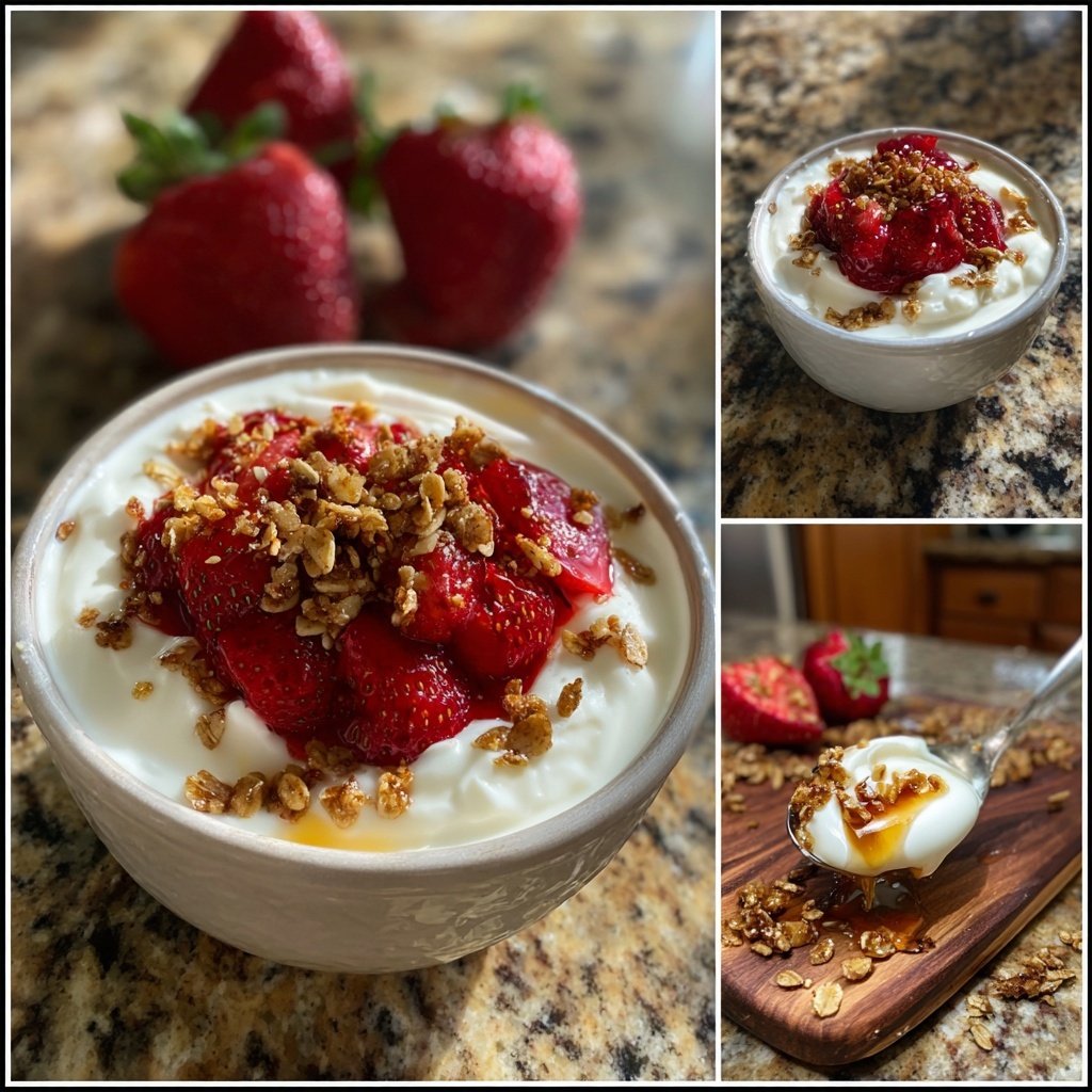 Strawberry Yogurt Breakfast Bowls