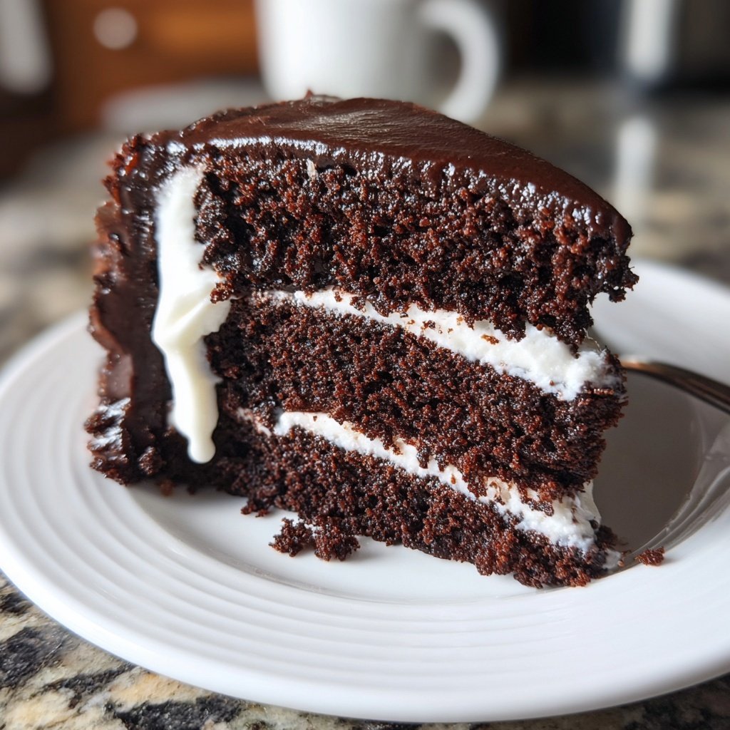 Chocolate Cake With Sour Cream Frosting