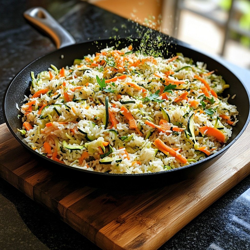 Healthy Zucchini Rice Skillet