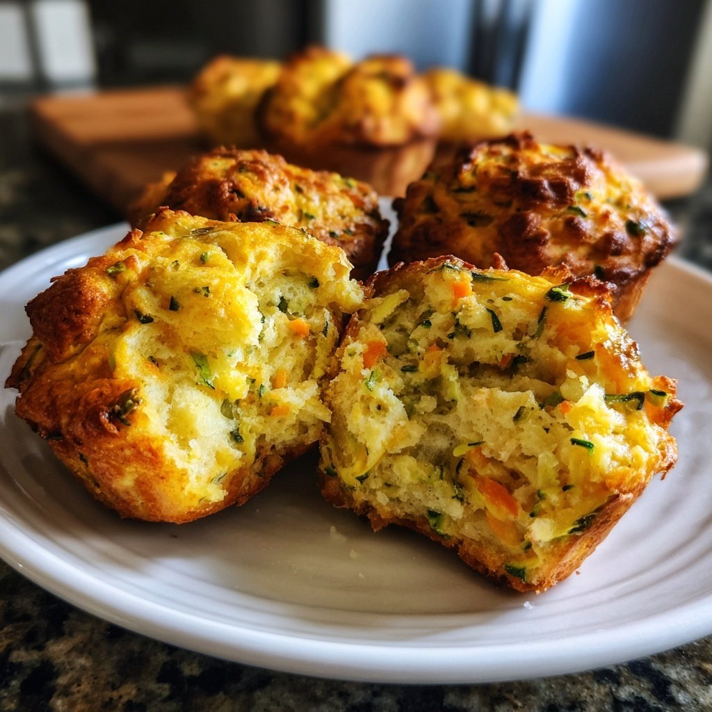 Super Bowl Food Savory Veggie Muffins