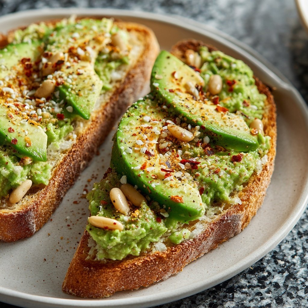 Healthy Lunch Avocado White Bean Toast