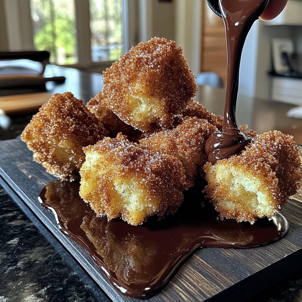 Fluffy Air Fryer Churro Bites