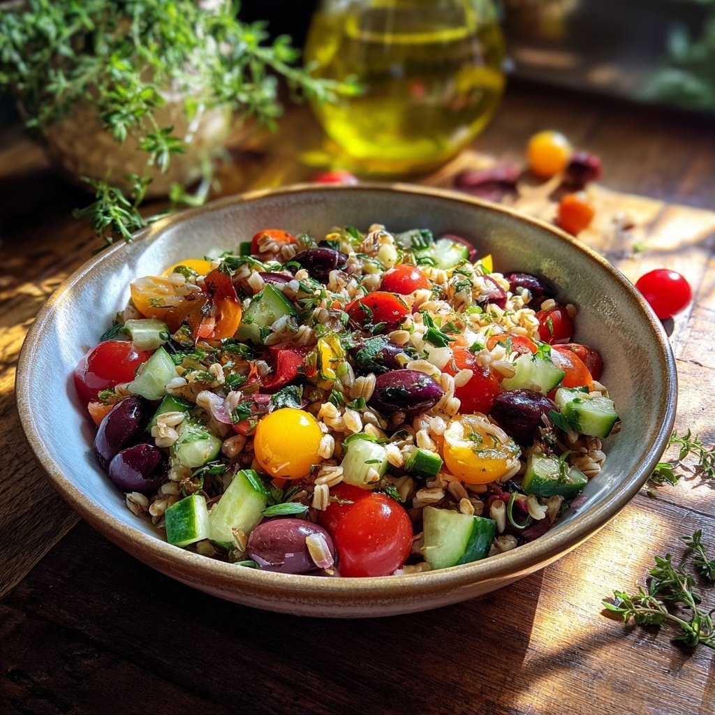 Mediterranean Farro Salad