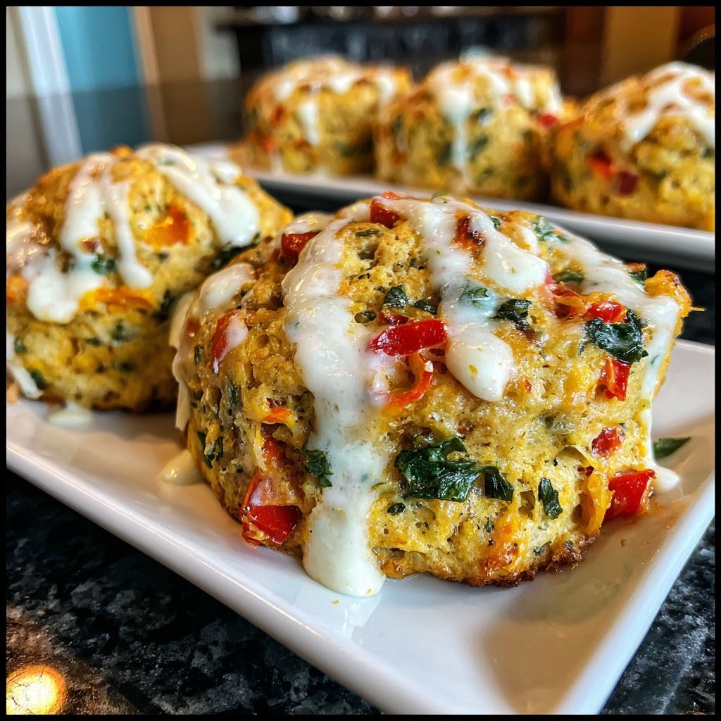 Super Bowl Cheesy Veggie Biscuit Sliders