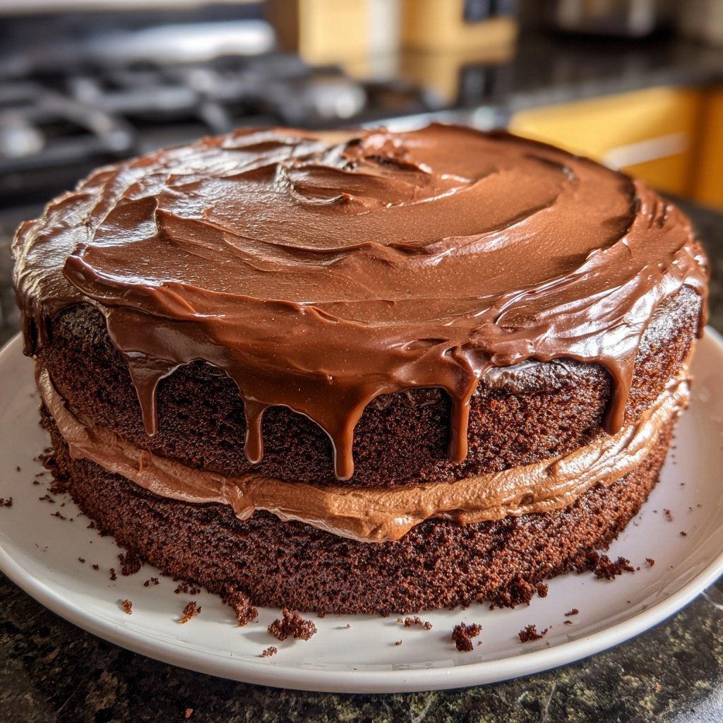 Classic Chocolate Cake With Buttercream